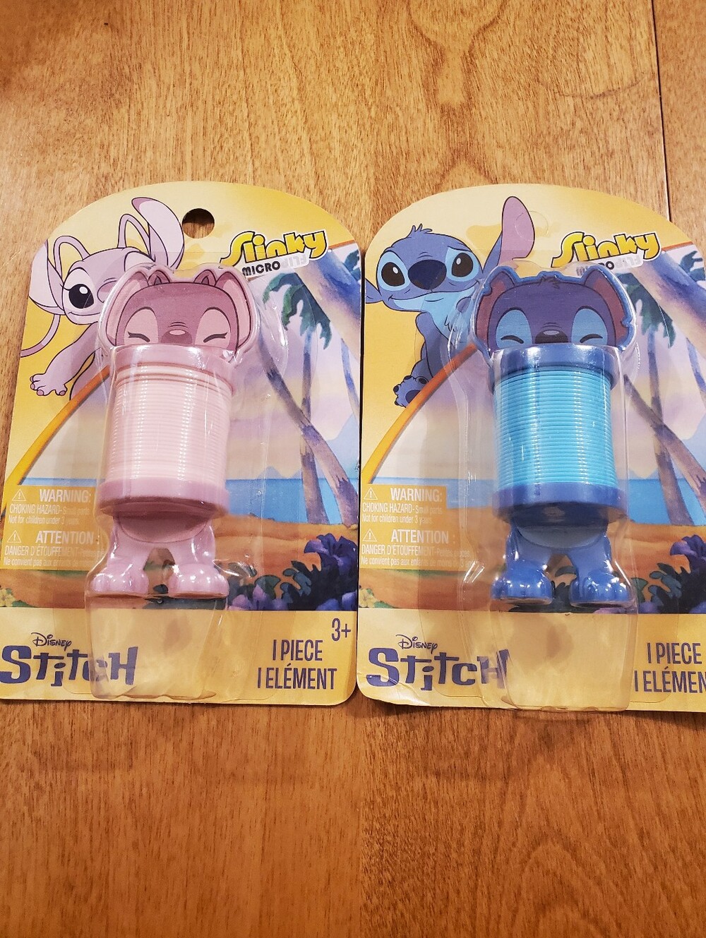 NEW mini microflip DISNEY LILO & STITCH & ANGEL Slinky Set